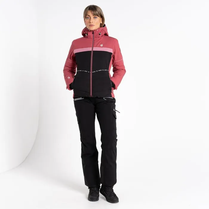 Dare 2b Conveyed Waterproof Ski Jacket Earth Rose Black Women Insulated Jackets