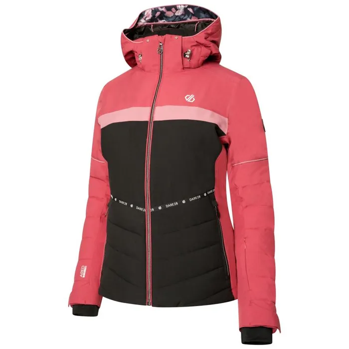 Dare 2b Conveyed Waterproof Ski Jacket Earth Rose Black Women Insulated Jackets