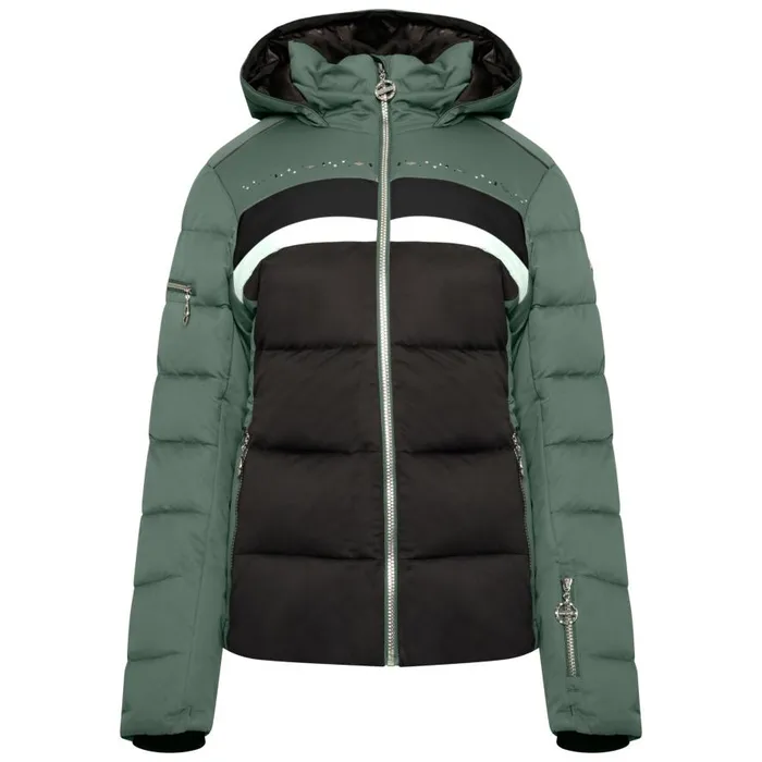 Dare 2b Crystallize Padded Ski Jacket Duck Green Women Waterproof Jackets