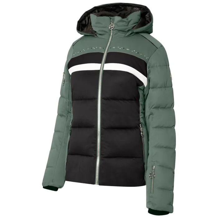 Dare 2b Crystallize Padded Ski Jacket Duck Green Women Waterproof Jackets