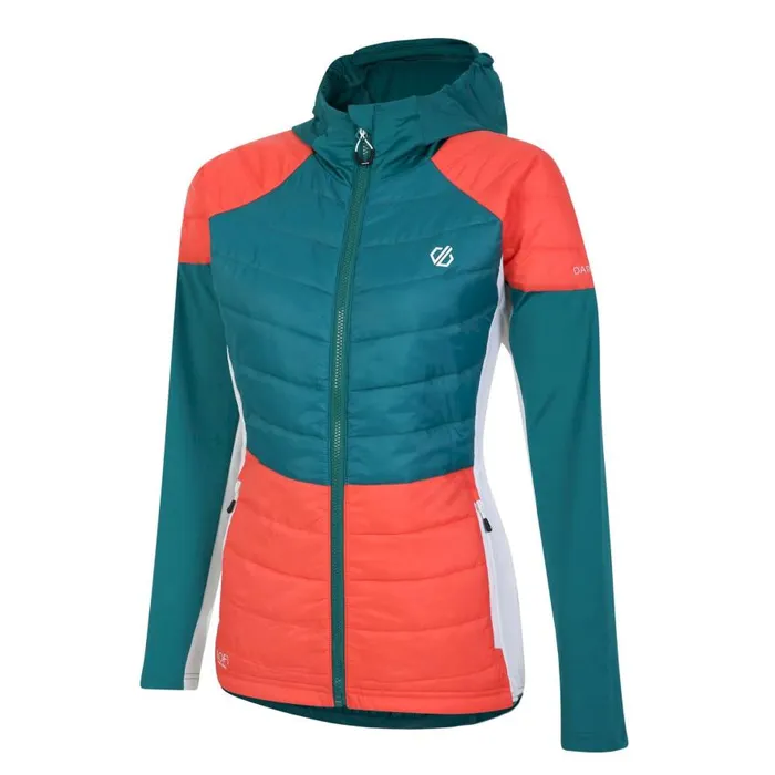 Dare 2b Culmination Wool Padded Hybrid Jacket Fortune Green Women Insulated Jackets