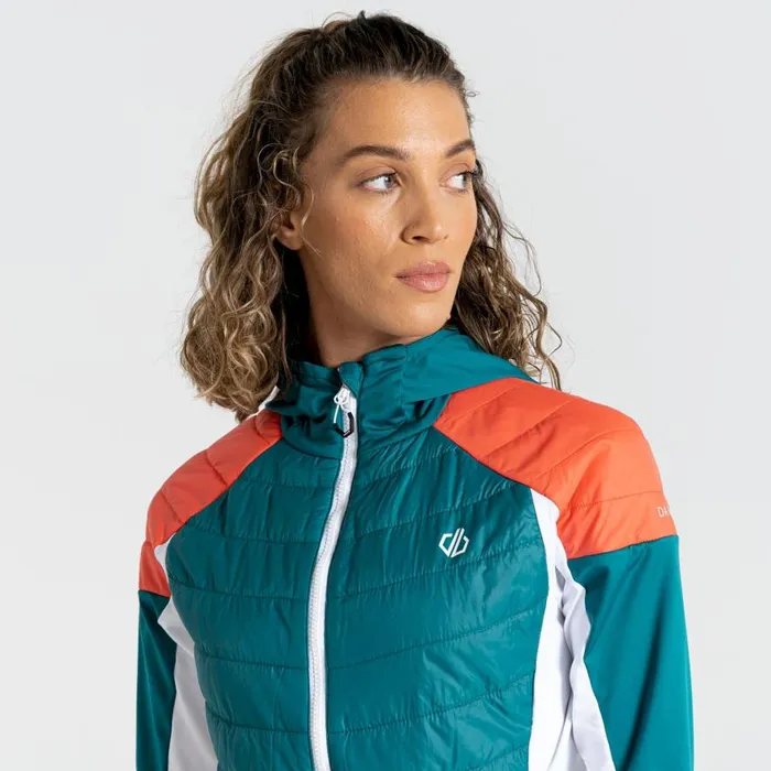 Dare 2b Culmination Wool Padded Hybrid Jacket Fortune Green Women Insulated Jackets