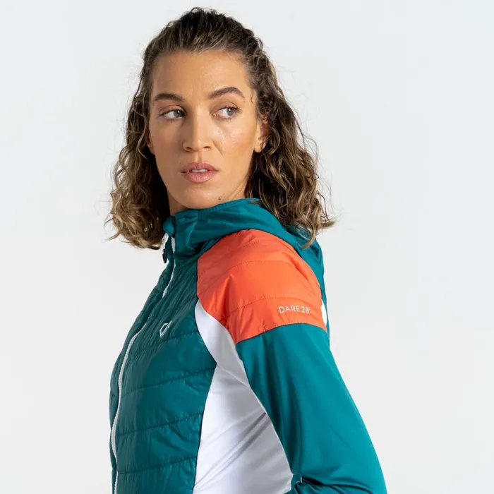 Dare 2b Culmination Wool Padded Hybrid Jacket Fortune Green Women Insulated Jackets