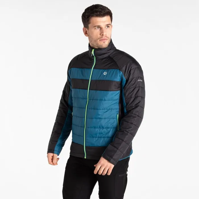 Dare 2b Descending II Baffled Jacket Kingfisher Blue Black Men Insulated Jackets
