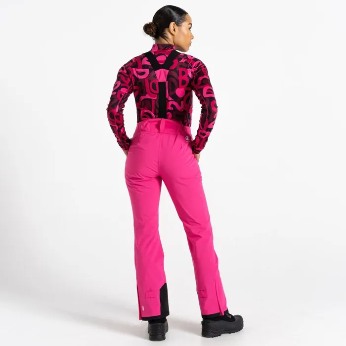 Dare 2b Diminish Waterproof Insulated Ski Pants Pure Pink Women Ski Trousers and Salopettes