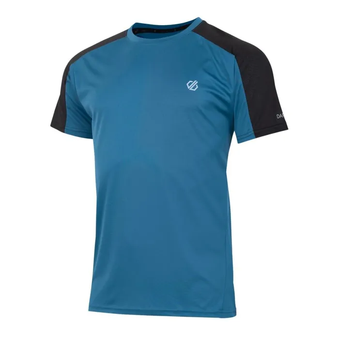 Dare 2b Discernible III Tshirt Kingfisher Blue Black Men Gym Tops