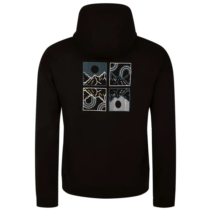 Dare 2b Distinctly Graphic Hoodie Black Mountain Print Men Hoodies and Sweatshirts