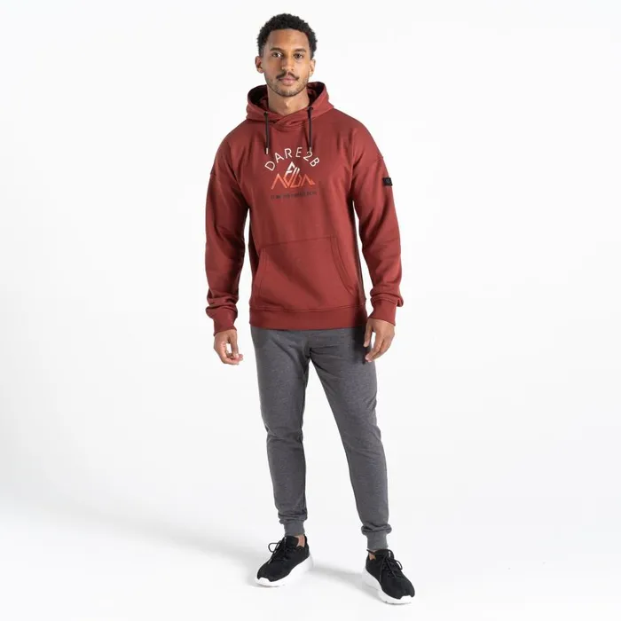Dare 2b Distinctly Graphic Hoodie Madder Brown Men Hoodies and Sweatshirts