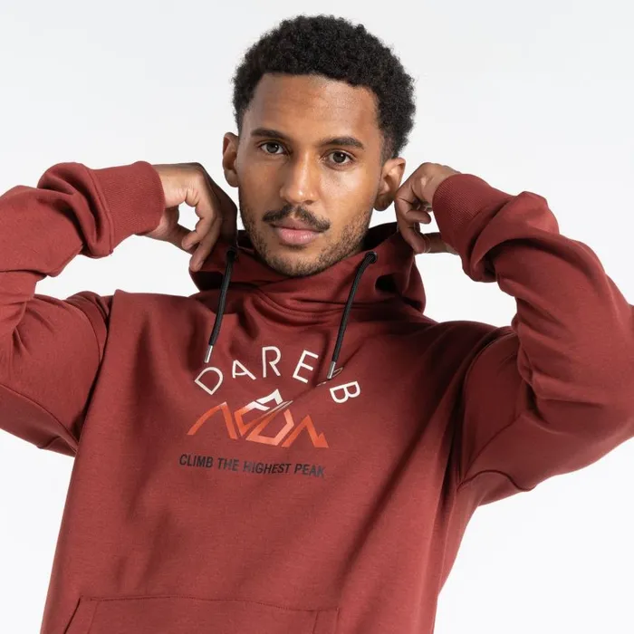 Dare 2b Distinctly Graphic Hoodie Madder Brown Men Hoodies and Sweatshirts