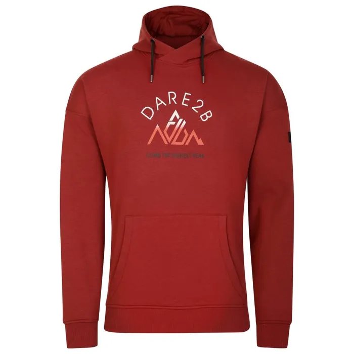 Dare 2b Distinctly Graphic Hoodie Madder Brown Men Hoodies and Sweatshirts