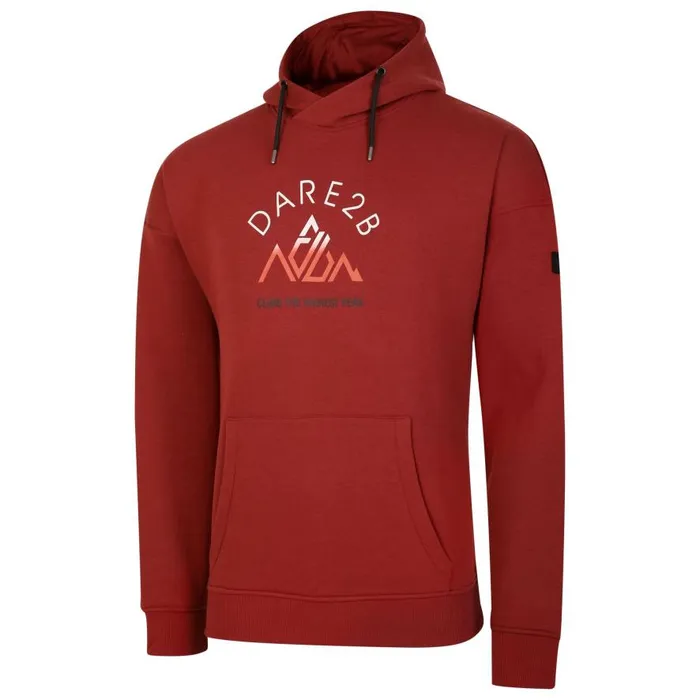 Dare 2b Distinctly Graphic Hoodie Madder Brown Men Hoodies and Sweatshirts