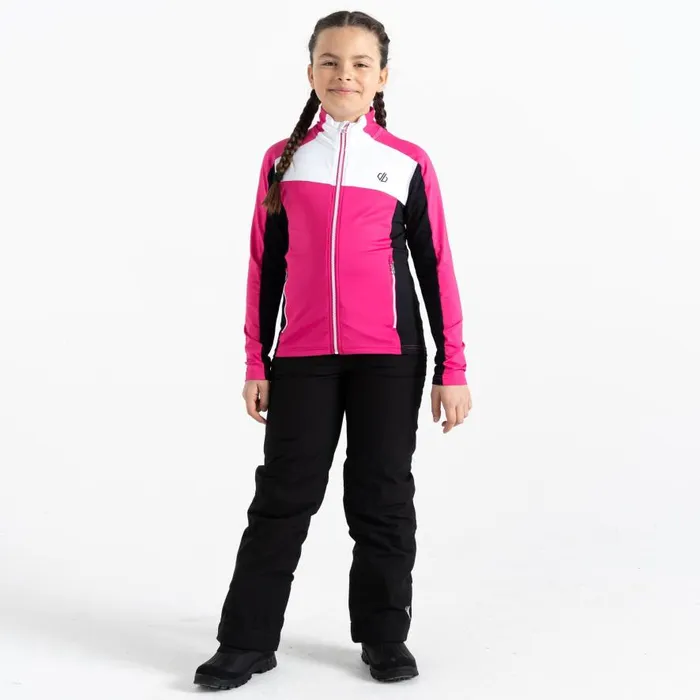 Dare 2b Emergent Core Stretch Midlayer Pure Pink Black Kids Fleece