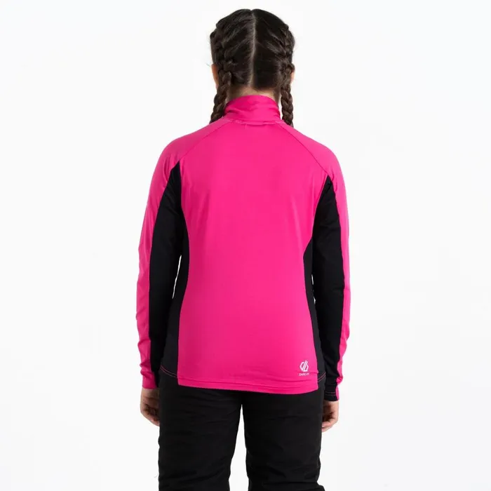 Dare 2b Emergent Core Stretch Midlayer Pure Pink Black Kids Fleece