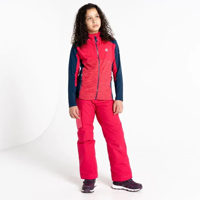 Dare 2b Exception Recycled Core Stretch Midlayer Moonlight Denim Geo Print Kids Fleece