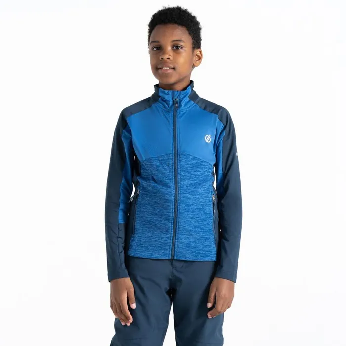 Dare 2b Exception Recycled Core Stretch Midlayer Olympian Blue Kids Fleece