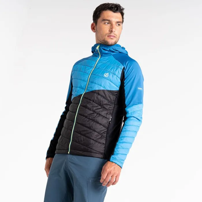 Dare 2b Gendarme Wool Padded Hybrid Jacket Deep Water Black Men Softshell Jackets