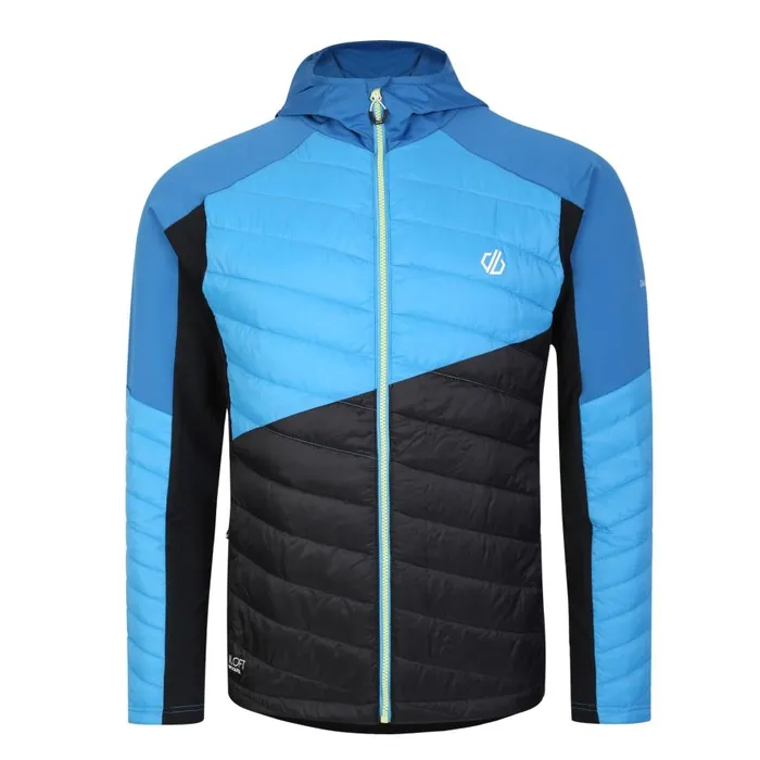 Dare 2b Gendarme Wool Padded Hybrid Jacket Deep Water Black Men Softshell Jackets