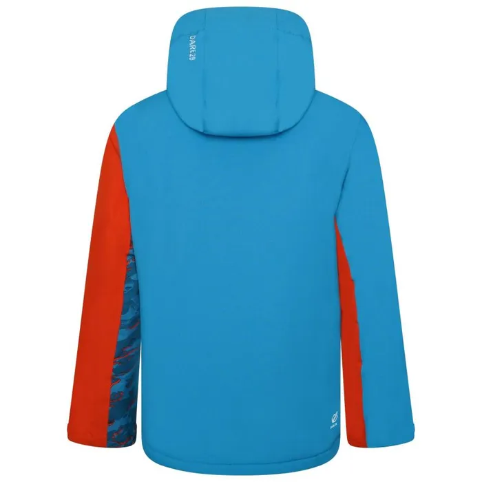 Dare 2b Glee II Ski Jacket Fjord Blue Rusty Orange Kids Insulated Jackets