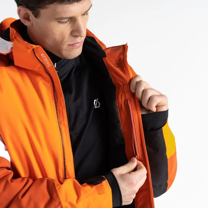 Dare 2b Halfpipe Ski Jacket Puffins Orange Black Men Ski Jackets