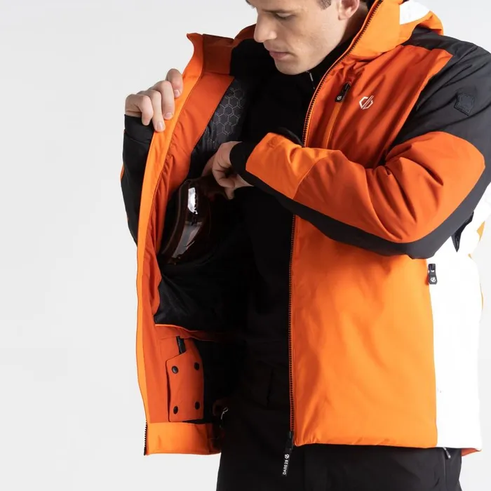 Dare 2b Halfpipe Ski Jacket Puffins Orange Black Men Ski Jackets