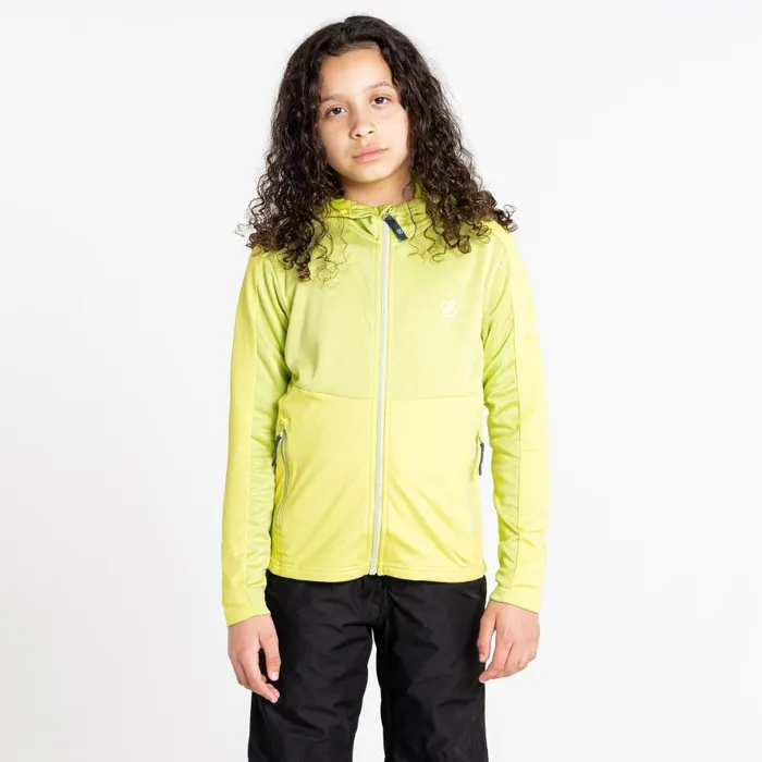 Dare 2b Hastily Core Recycled Stretch Midlayer Wild Lime Marl Kids Fleece
