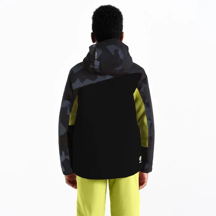 Dare 2b Humour II Ski Jacket Yellow Black Camo Kids Ski Jackets