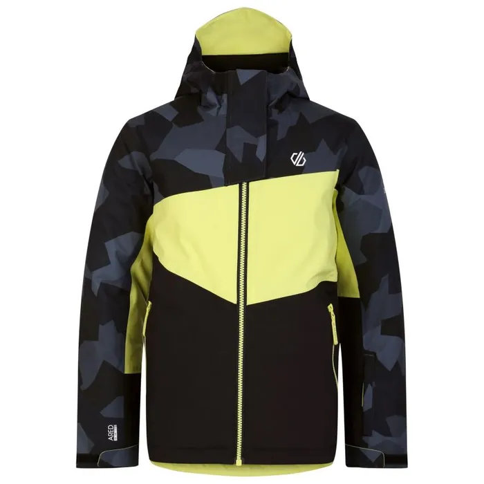 Dare 2b Humour II Ski Jacket Yellow Black Camo Kids Ski Jackets