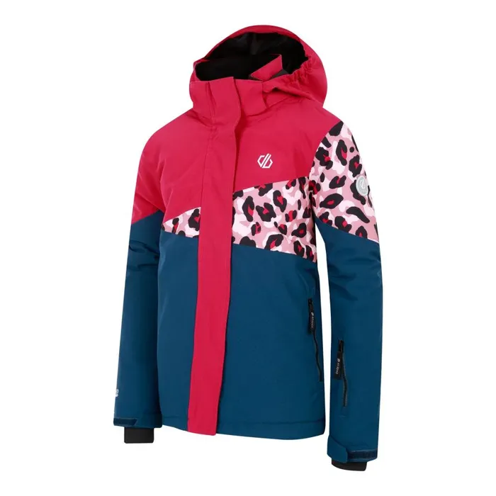 Dare 2b Humour III Ski Jacket Berry Pink Cheetah Print Kids Ski Jackets