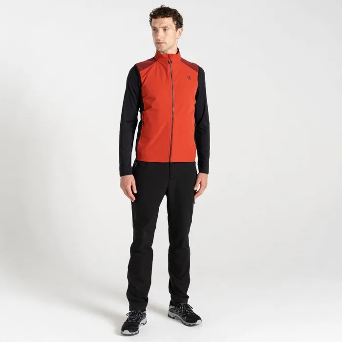 Dare 2b Lattitudinal II Vest Tuscan Red Black Men Gym Tops