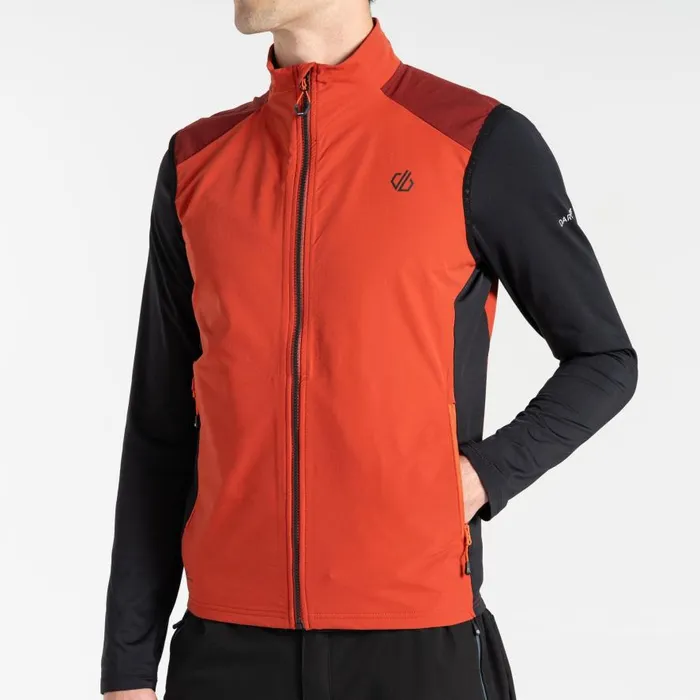 Dare 2b Lattitudinal II Vest Tuscan Red Black Men Gym Tops
