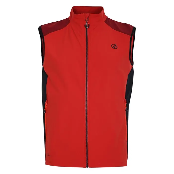 Dare 2b Lattitudinal II Vest Tuscan Red Black Men Gym Tops