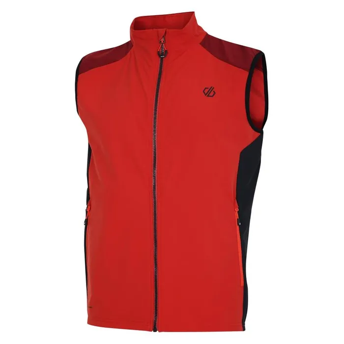 Dare 2b Lattitudinal II Vest Tuscan Red Black Men Gym Tops