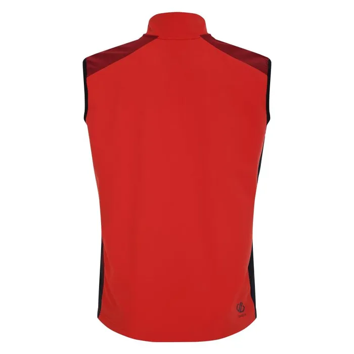 Dare 2b Lattitudinal II Vest Tuscan Red Black Men Gym Tops