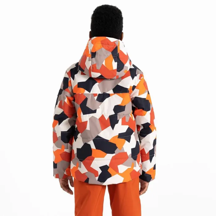 Dare 2b Liftie Ski Jacket Orange Camo Print Kids Insulated Jackets