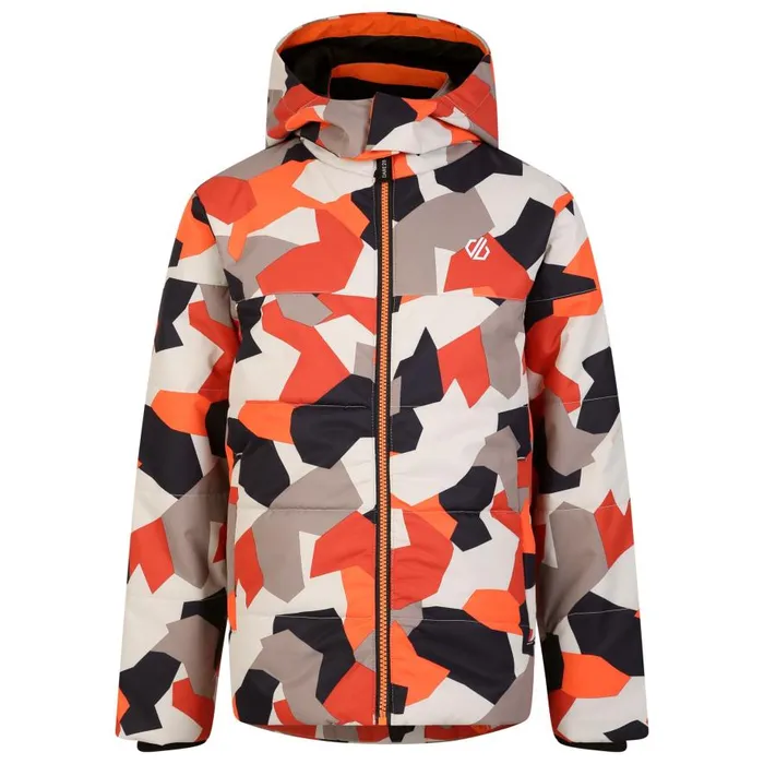 Dare 2b Liftie Ski Jacket Orange Camo Print Kids Insulated Jackets