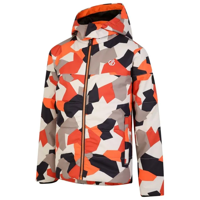 Dare 2b Liftie Ski Jacket Orange Camo Print Kids Insulated Jackets