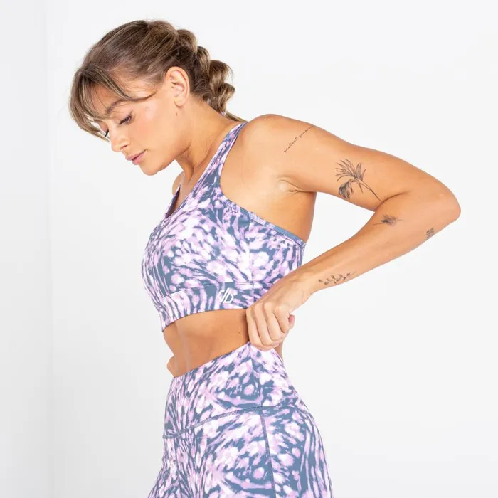 Dare 2b Mantra Recycled Sports Bra Dusty Lavender Women Low Impact