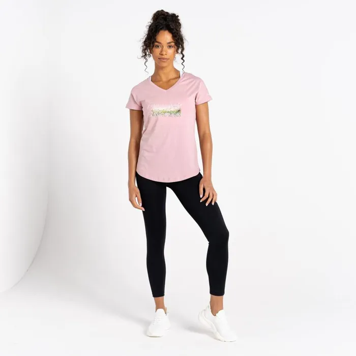 Dare 2b Moments Graphic Tee Powder Pink Women Graphic TShirts