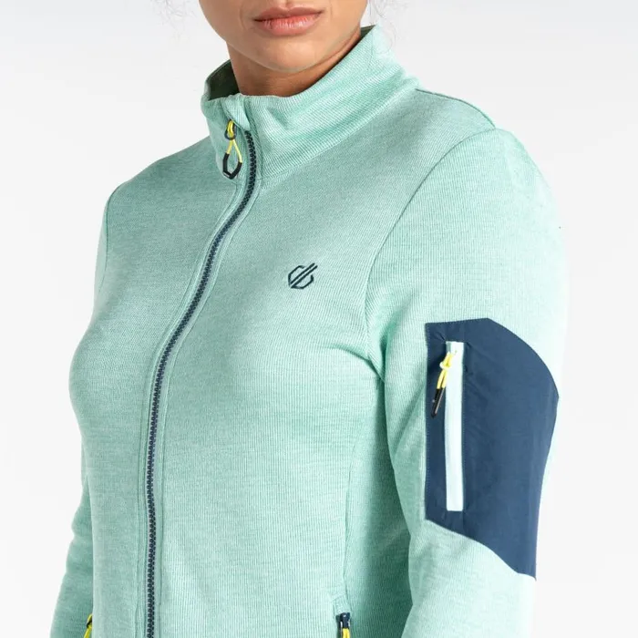 Dare 2b Mountain Series Zip Through Fleece Mint Green Women Midlayers