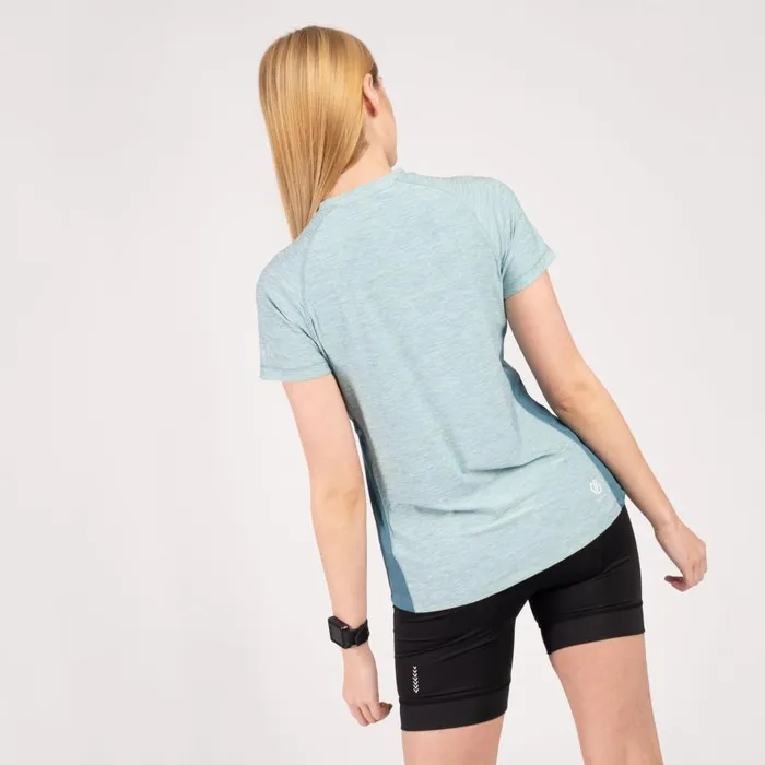 Dare 2b Outdare II Lightweight Jersey Cameo Green Dragonfly Green Women Gym Tops