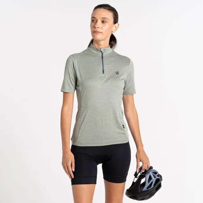 Dare 2b Pedal Through It Lightweight Jersey Lilypad Green Marl Women Cycling Jerseys
