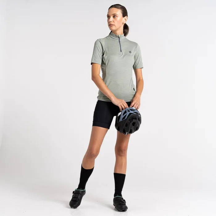 Dare 2b Pedal Through It Lightweight Jersey Lilypad Green Marl Women Cycling Jerseys