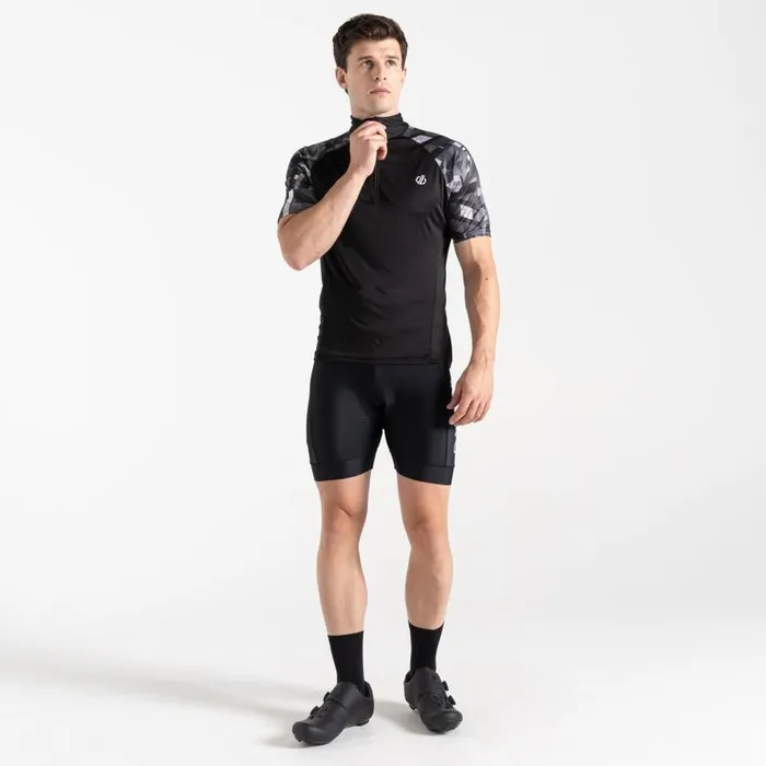 Dare 2b Riding Jersey Black Shift Print Men Gym Tops