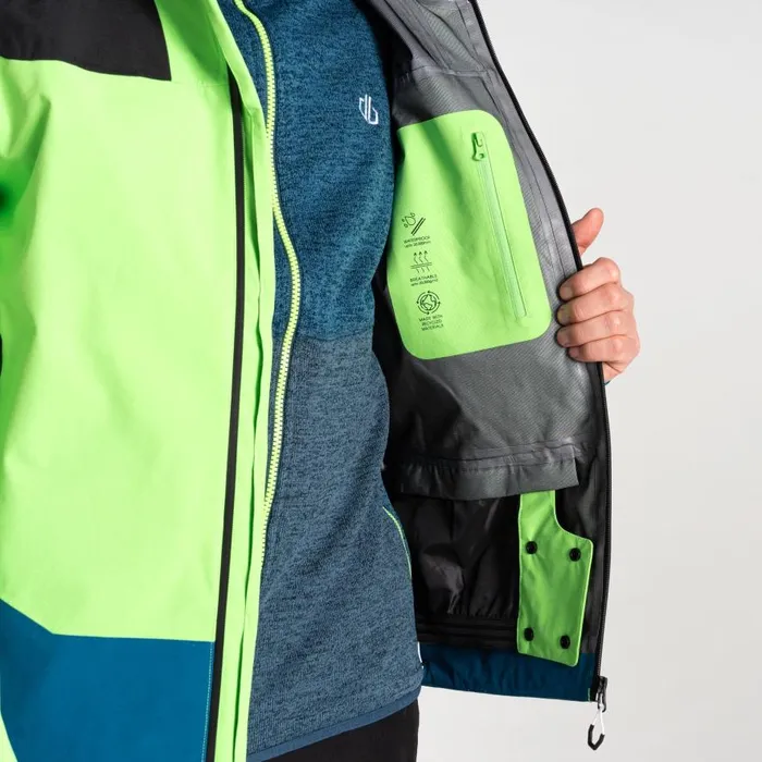 Dare 2b Roving II Ski Jacket Green Flash Blue Men Ski Jackets