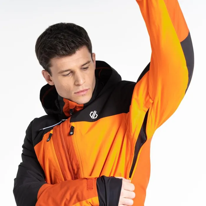 Dare 2b Slopeside Ski Jacket Puffins Orange Black Men Ski Jackets