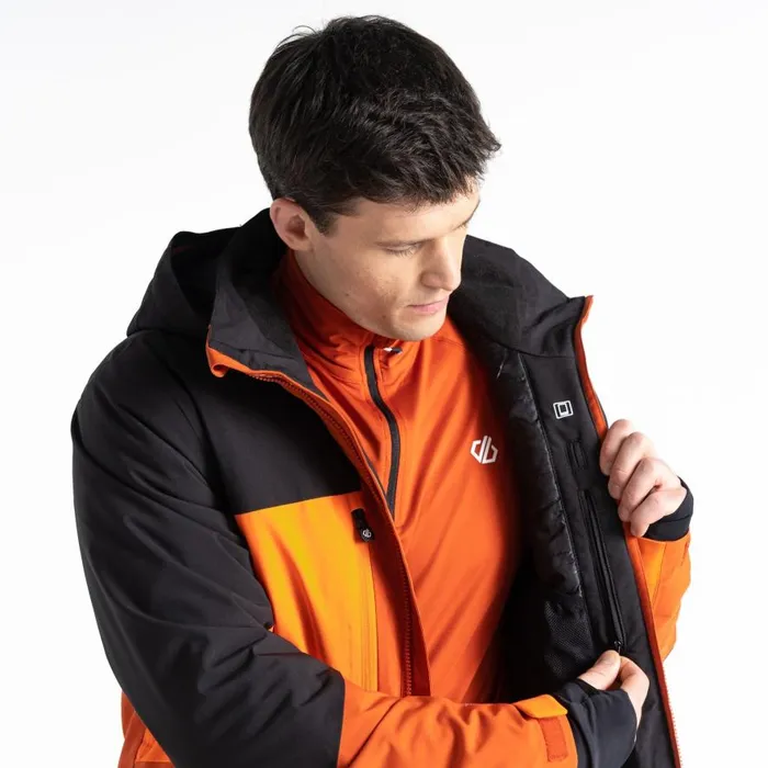 Dare 2b Slopeside Ski Jacket Puffins Orange Black Men Ski Jackets
