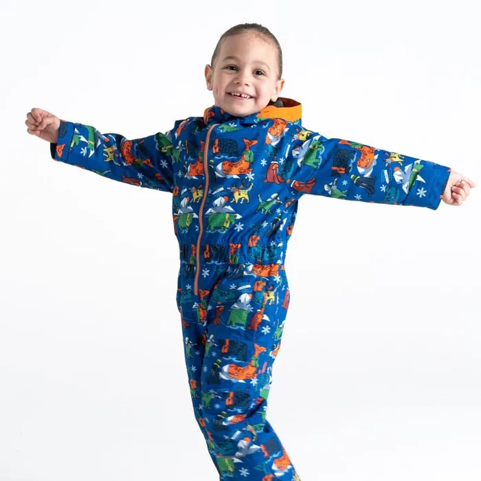 Dare 2b Snowplay Snowsuit Blue Arctic Animals Kids Insulated Jackets