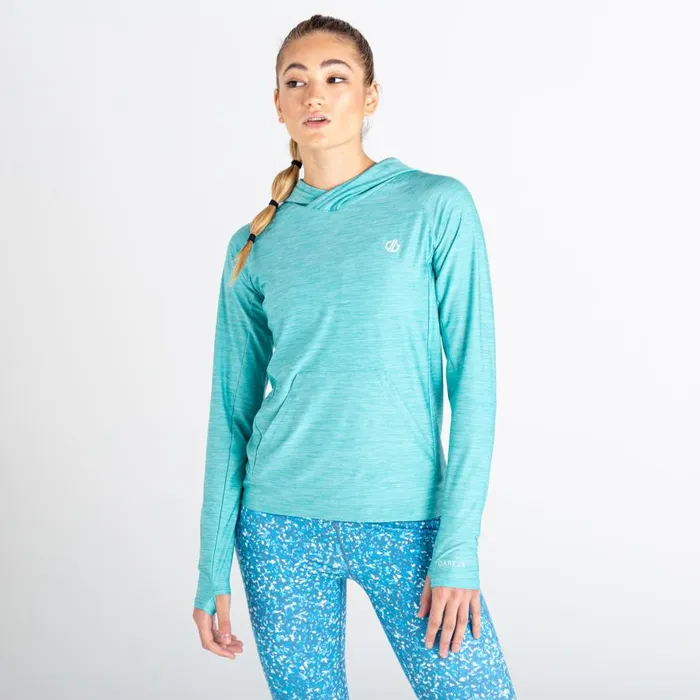 Dare 2b Sprint City Lightweight Hoodie Meadowbrook Green Women Gym Tops