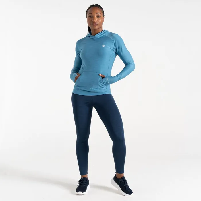 Dare 2b Sprint City Lightweight Hoodie Niagara Blue Marl Women Hoodies and Sweatshirts