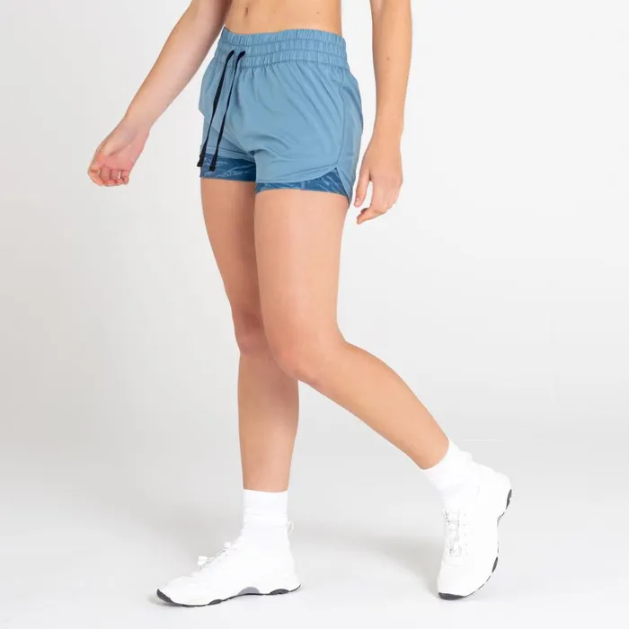Dare 2b Sprint Up 2in1 Shorts Bluestone Orin Grey Women Shorts